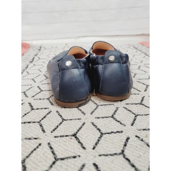 AGL Attilio Giusti Leombruni Mara Leather Sip-On Loafer Flats in Navy, sz 38.5 - Picture 9 of 16